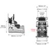 QWORK® 2 Pack Folding Lock Extension Self Locking Foldable Hinge Hardware for Table Bed Leg Feet Screws Included - Silver