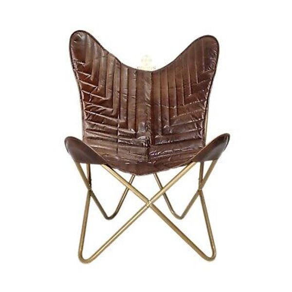 Home & Living Room Decor Leather Butterfly Chair – Relaxing Office Chair PL2-362