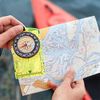TATUM Scale Scale Compass Base Blade Compass for Climbing Map Orienteering Hiking Loupe Ruler Map Compass Small Lightweight