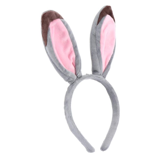 Lurrose Rabbit Ears Headband Plush Rabbit Hair Bands Christmas ear Headwear for Festival Cosplay