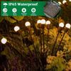 4PCS 8Pack Solar Firefly 64LED Lights Garden Solar Lights for Outside Waterproof