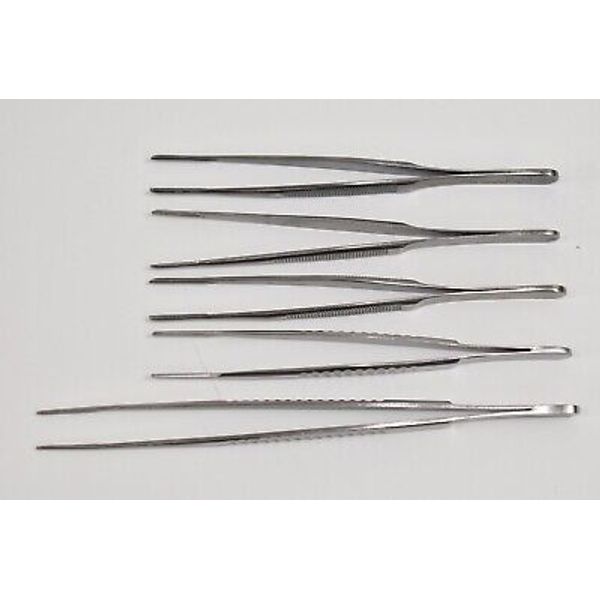 Surgical Medical Tissue Forceps DeBakey Vascular Forceps Sale of 5 Instruments