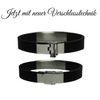 Tinas Fun Shop mm with Engraving Plate and Stainless Steel Genuine Leather Bracelet Stainless Steel Clasp including an engraving of your choice (23 inch) (14 cm), Stainless Steel