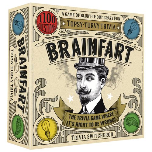 Brainfart 21040" Topsy-Turvy Trivia Card Game for 14+ years to 99 years