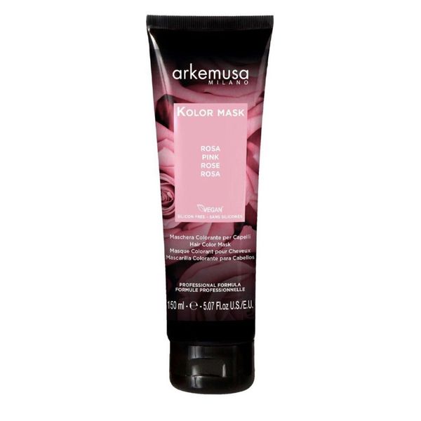 Arkemusa Milano Kolor Mask Pink Semi Permanent Vegan Dye European Brand 150 ML