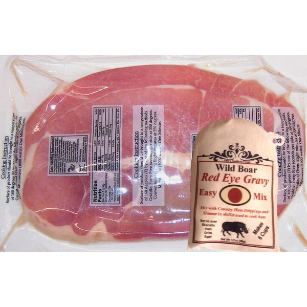 NC Country Ham Center Cuts 1 Lb and Red Eye Gravy Mix