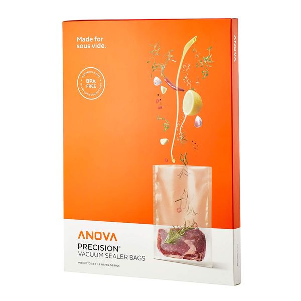 Anova Culinary Anova Pre-Cut Sous Vide Vacuum Sealer bags, One size, Clear,ANVB01