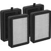 4 Pack Replacement Filter for LEVOIT LV-H128, PUURVSAS (HM669A), ROVACS (RV60)