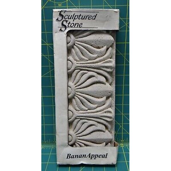 Westminster/Banan Appeal Hand-Crafted Sculptured Stone Decorative Tile 12" x 4"