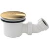 90mm Brushed Brass High Flow Shower Tray Waste