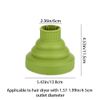 Diffuser Hairdryer Curly hair Diffuser Attachment Silicone Collapsible Blow Dryer Diffuser Universal Curling Diffuser for Curly or Wavy Hair Styling(Turquoise）