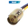 sourcing map 3pcs 1157 Motorcycle Brake Stop Light Extension Wire Socket Holder