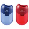 Faber Castell TFC-183597-1 Pencil Sharpener (Round), Red