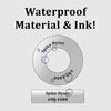 Personalized Disc Golf Stickers (22) - Custom Waterproof Name Labels (Silver) - Disc Golf Accessories