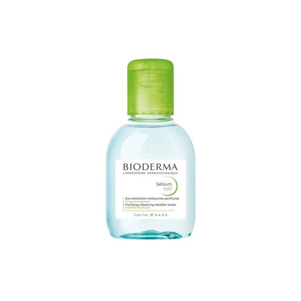 Bioderma Sébium H2O - Purifying Micellar Water for Oily, Combination & Acne Prone Skin, Cleanser Removes Impurities, Pollution & Pollen, Gentle Makeup Remover, 100ml