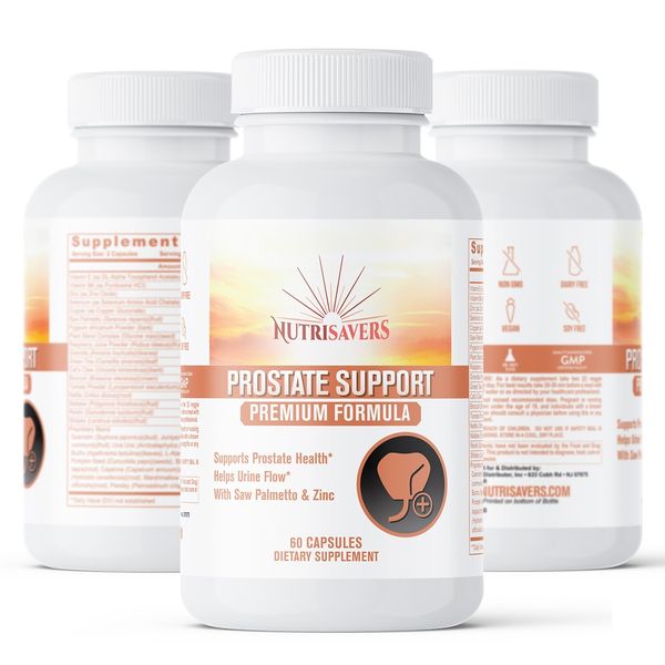 Prostate Premium Formula - Supports Healthy Prostate Function, 60 Caps, Pk of 3