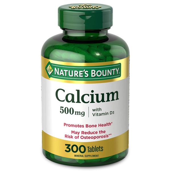 Nature’s Bounty Calcium Plus 400 IU Vitamin D3, Immune Support & Bone Health, Softgels, 300 Ct