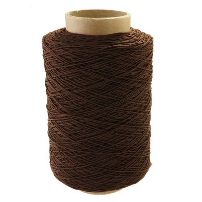 GLAVIS Rubber Catan Thread for Extensions (Polyurethane, Made in Japan), Approx. 286.4 ft (780 m) Brown