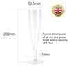 ProductPro 10 x Pink Plastic Prosecco Flutes, Biodegradable 175ml Capacity
