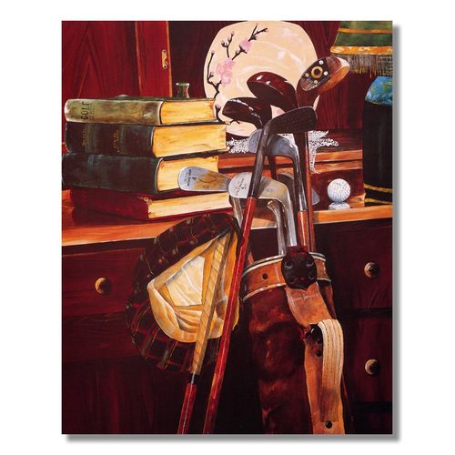 Golf Clubs Bags and Other Golfing Memorabilia #1 Wall Picture 8x10 Art Print
