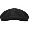 Kangol Herren Wool 504 Flache Kappe, Schwarz, L