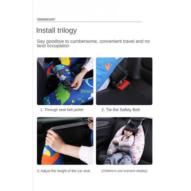 Kids Neck Travel Pillow Car Seat Pillows Head Comfortable Travel Car Seat