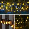 Solar Powered 30 LED String Light Garden Path Yard Decor Lamp Outdoor Waterproof