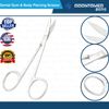 Iris Scissors Dental Gum Scissors Body Piercing Surgical (Curved)