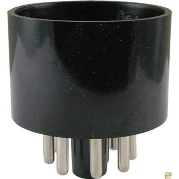 Tube Base - 8 Pin, Octal, Black