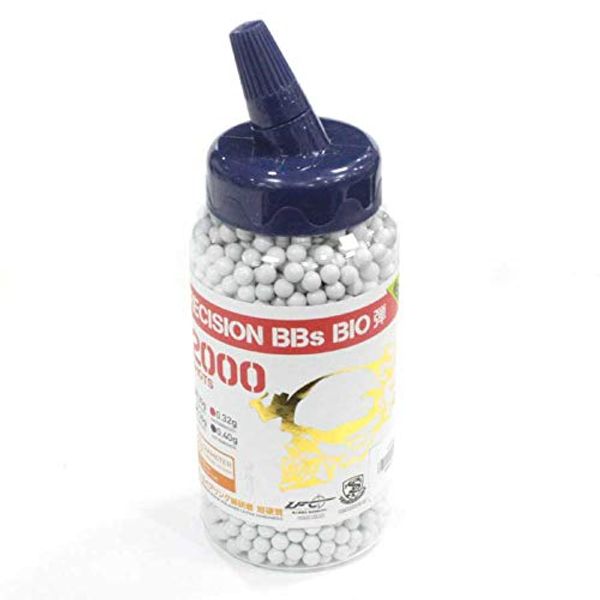 S&T New PRECISION BBs BIO Bullets, 0.01 oz (0.32 g), Approx. 2,000 Packs, NSTBBB032S
