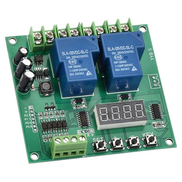 Forward/Reverse Motor Control Board Two Relay Timing Cycle Module 12v 24v YYB-5