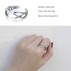 SNORSO Women's S925 Sterling Silver Thumb Ring Celtic Knot Adjustable Open Ring