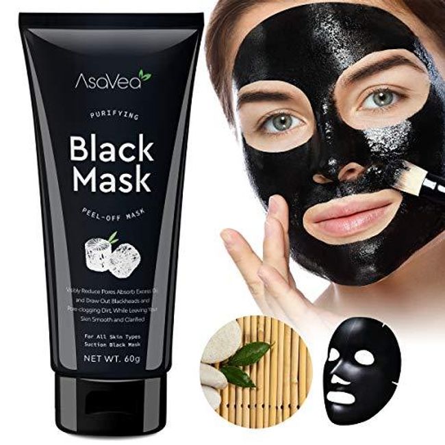 AsaVea Black Mask Purifying Black Peel Off Mask Blackhead Remover