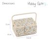 Hobby Gift Medium Sewing Craft Hobby Storage Box, Rectangle, Morris Lemons