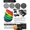 Resistance Bands Set with Handles - Adjustable 10-110 lbs, Lightweight