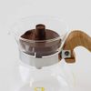 KONO's Prestigious Dripper Glass Pot Lid for 2, Chocolate