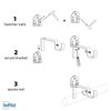 SWIFTSET Universal Brackets Bronze, Set of 3