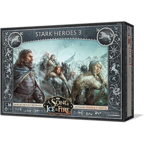 A Song of Ice and Fire Tabletop Miniatures Game Stark Heroes III Box Set  Strat