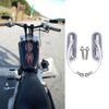 Chrome Motorcycle Mini Oval Mirrors For Harley Davidson Sportster Dyna Softail