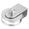 Pulley Block, 0.3 Tons Loading Single Pulley Block Swivel Pulley Roller Lifting Wheel for Wire Rope[#2]