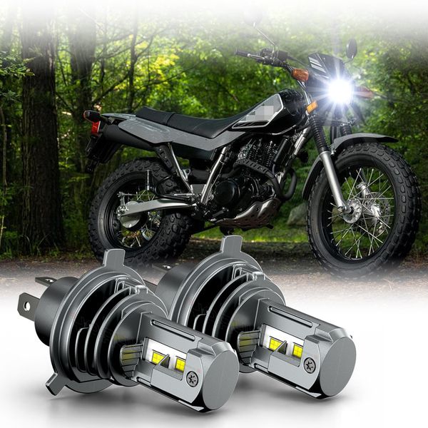 H4 6000K LED Light Bulb Hi&Lo Beam Super Bright Front Headlight For Motorcycle