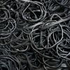 60 Count Giant Rubber Band Ponytail Holders (Black)