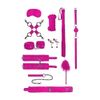 Ouch 11Pc Intermediate Bondage Kit Pink OU372PNK