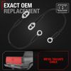 Tailgate Support Cable Straps- Left & Right - Compatible with 1988-2000 Chevr...