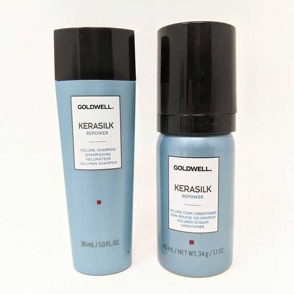 *SET OF 2* Goldwell Kerasilk Repower Volume Shampoo & Conditioner Travel Size