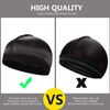 2PCS Silky Stocking Wave Cap for Men, Good Compression Over Durag, Thick Hair Style
