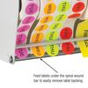 Tape Logic TLLDM300 Wall Mount Label Dispenser, 3, White, 1/Each