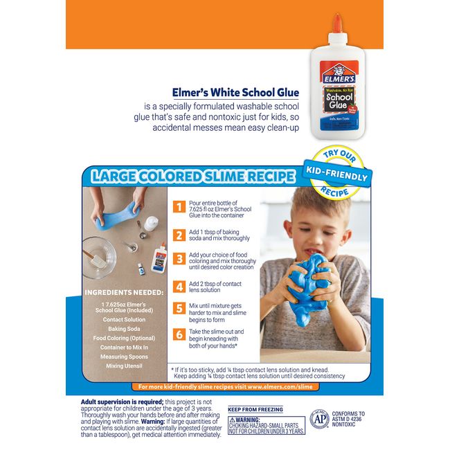 Elmer's White Washable School Glue, 4 oz