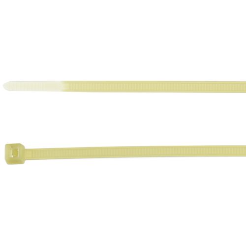 Hellermann Tyton 111-00815 High Temp Tie, 8" Long, 50lb Tensile Strength, PA46, Natural (Pack of 100)