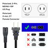 Guy-Tech AC Power Cord Outlet Socket Cable Plug for Vizio 40" E400i-B2 E4001-B2 E400iB2 E4001B2 Smart LED HD TV